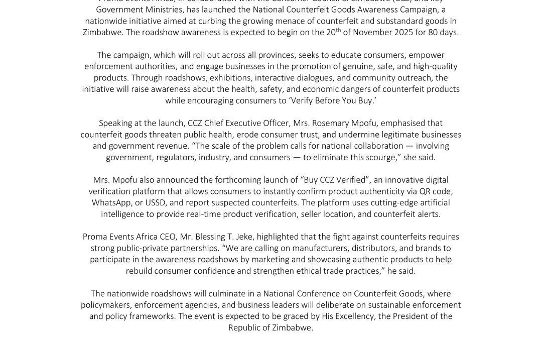 PRESS RELEASE